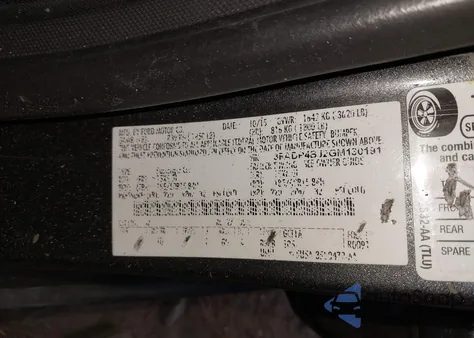 2016 Ford Fiesta Se z USA, uszkodzony, nr VIN 3FADP4BJ2GM130191